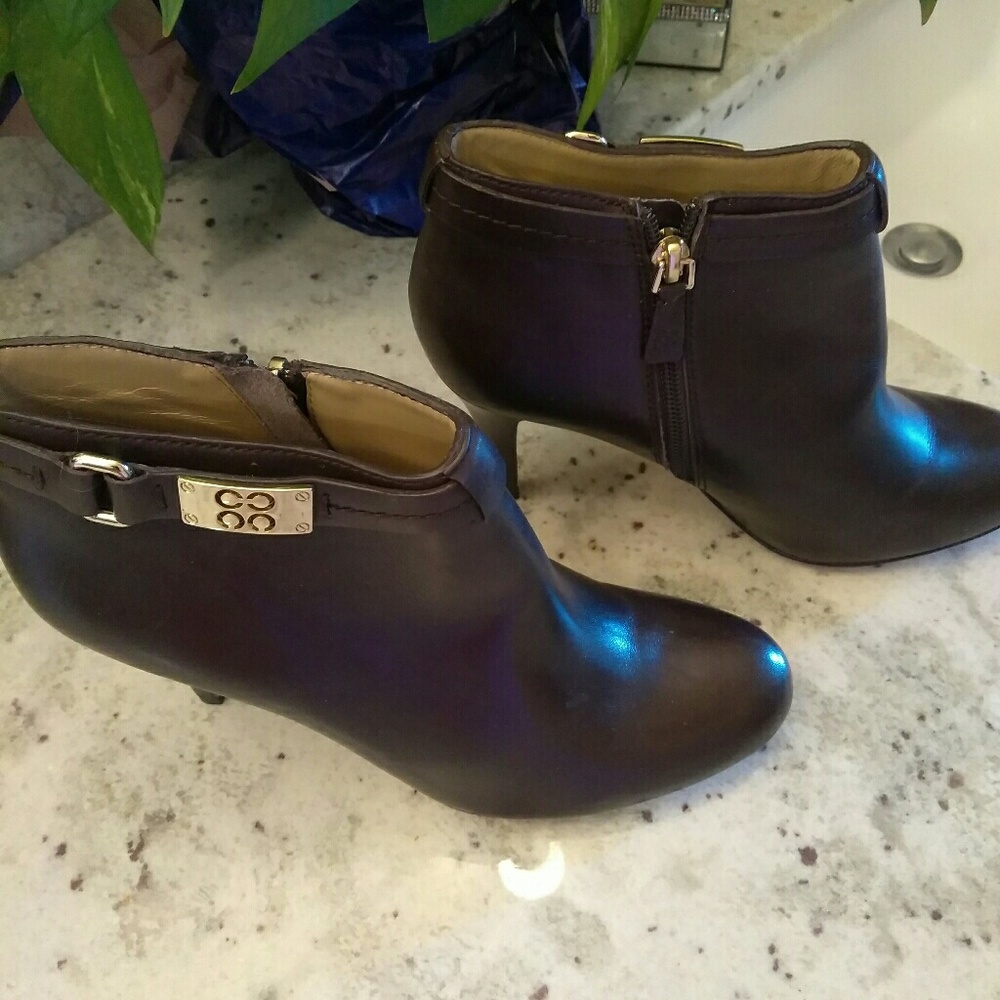 Authentic Coach Leather Booties - image 3